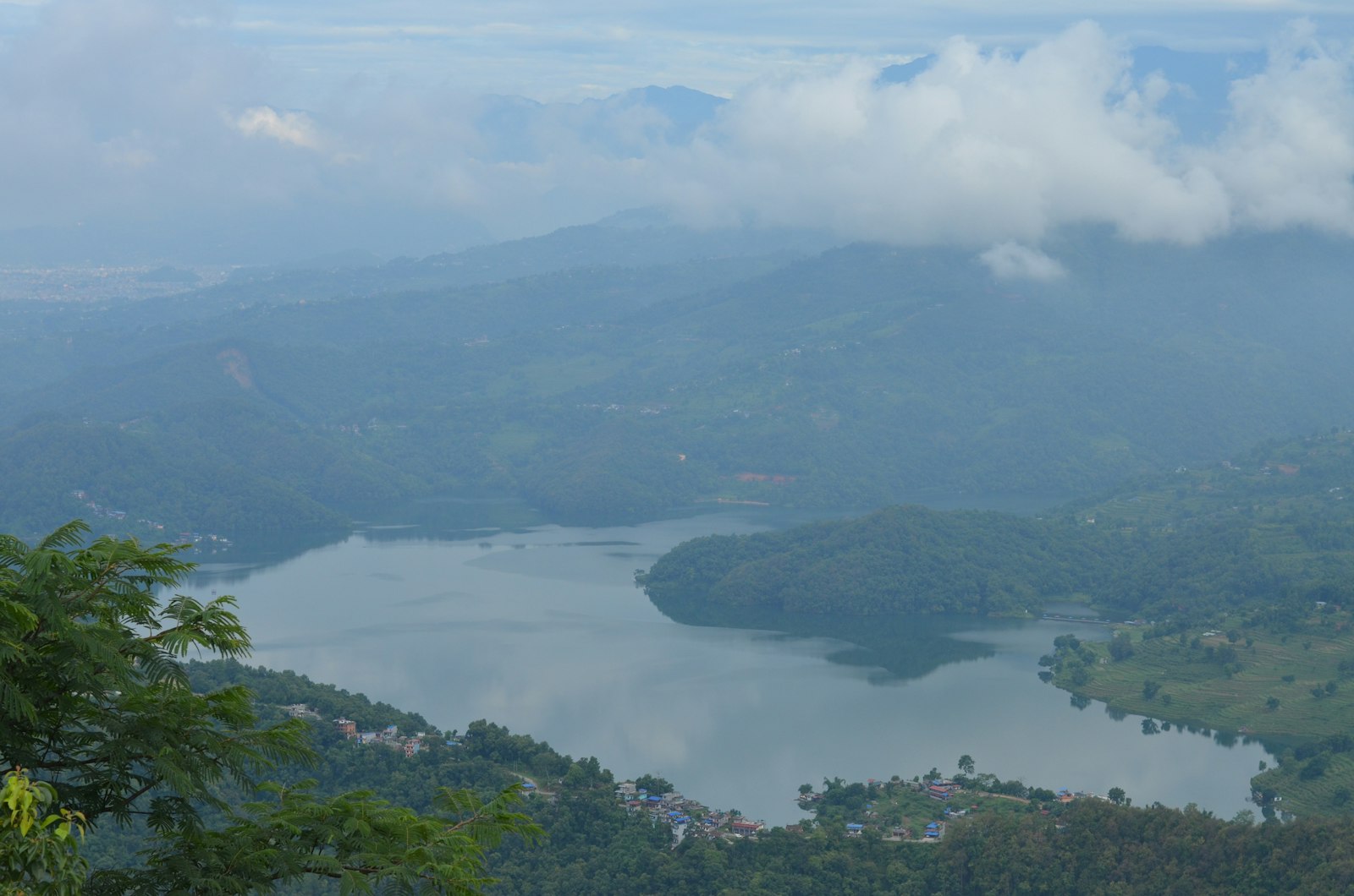 Mountain landscape in Nepal with Himalayan scenery.