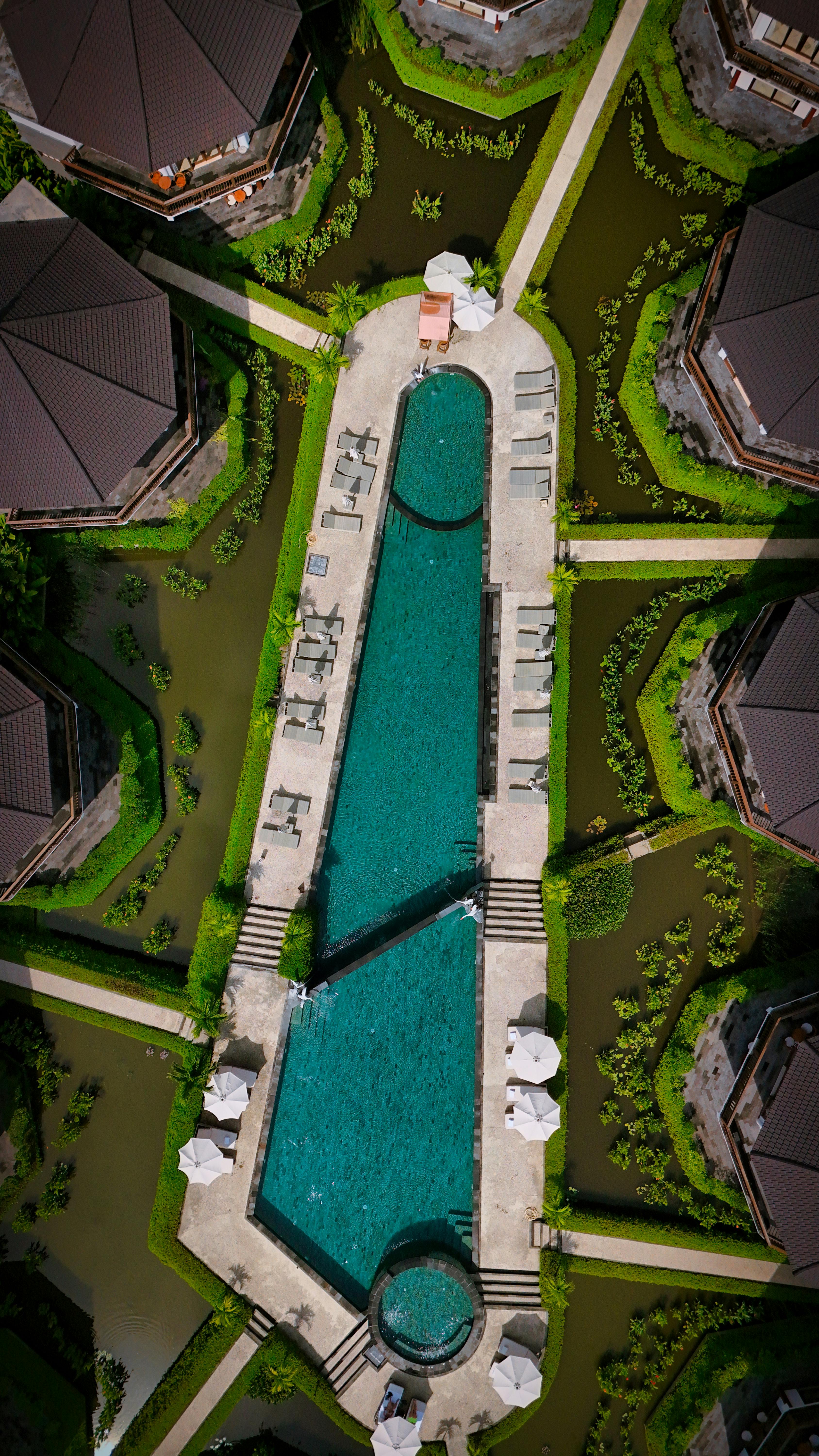 Wellness retreat setting in Bali.